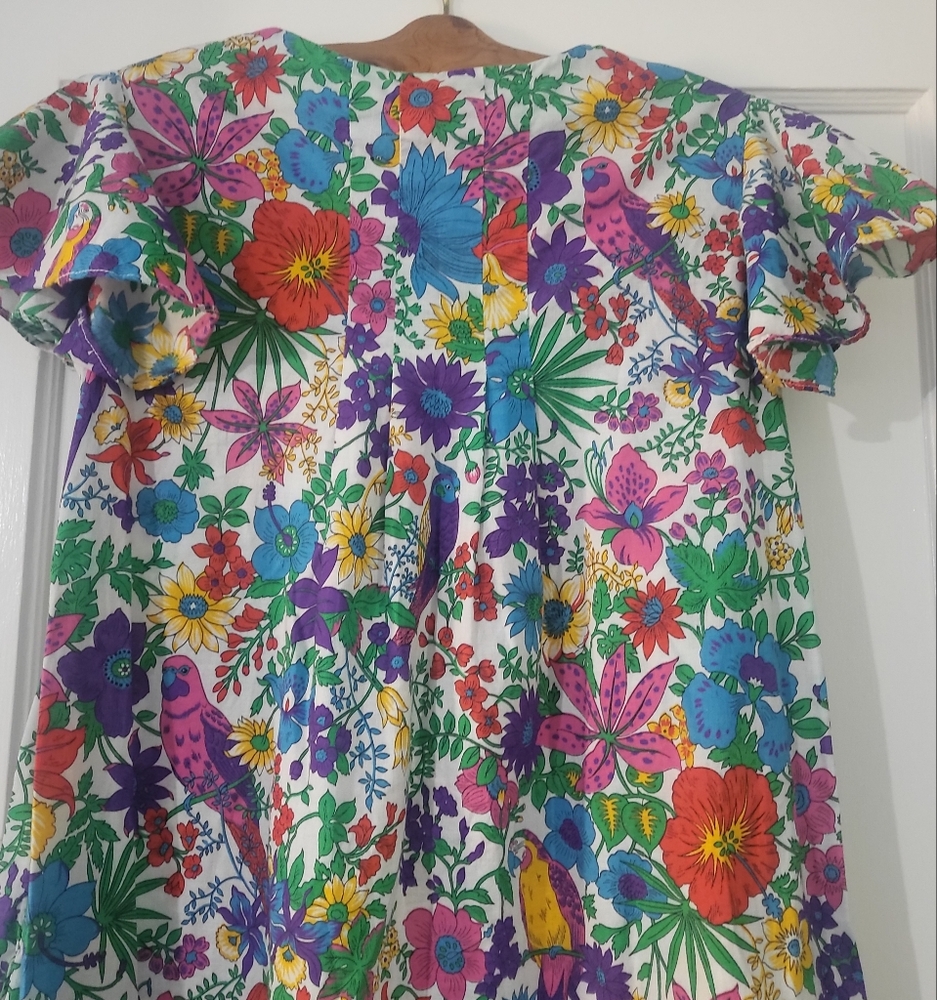 Vintage Aunt Abigail's Attic, Colorful Floral Print Dress